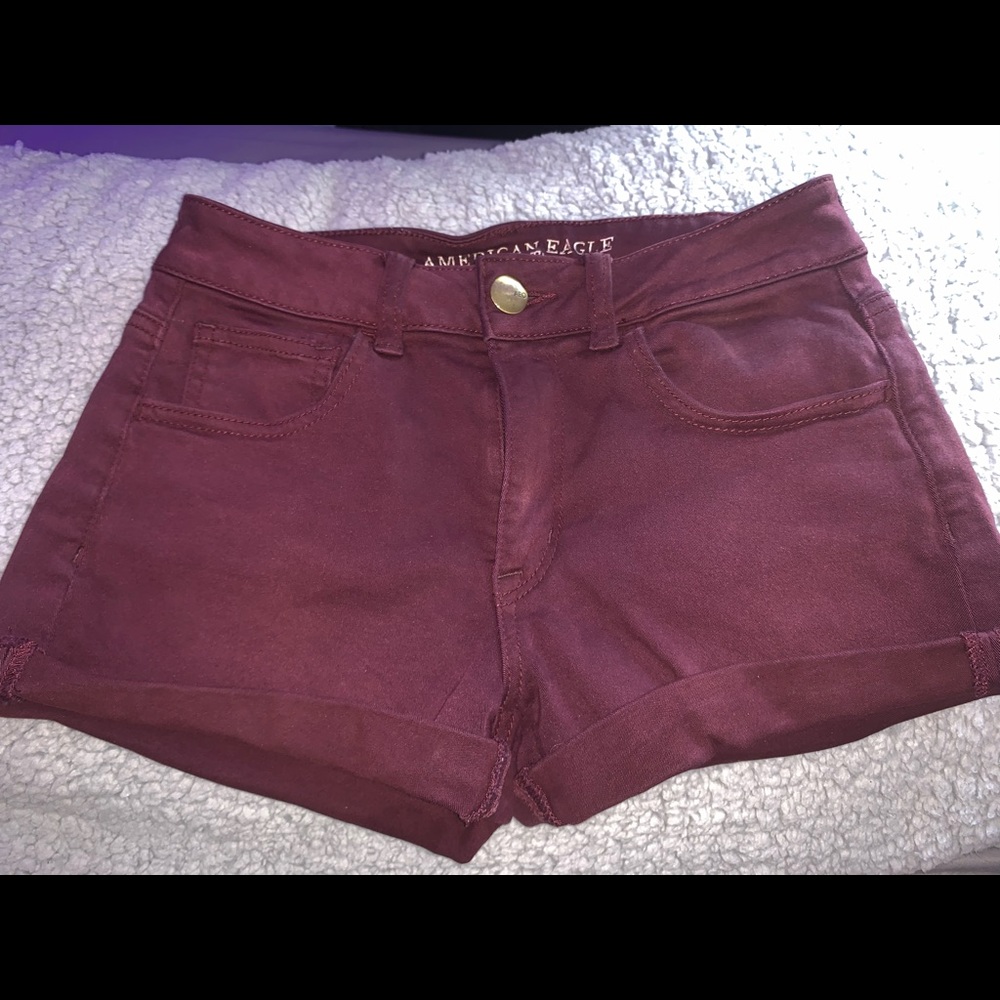 American Eagle Hi-rise shortie shorts